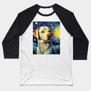 Golden Labrador Retriever Night Baseball T-Shirt